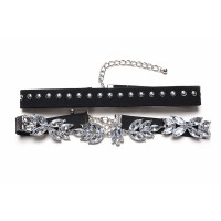 Crystal Laurel Choker Necklace